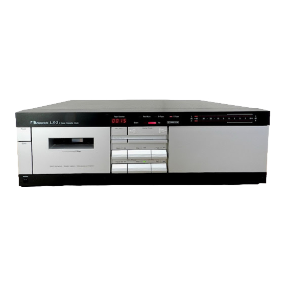 Nakamichi LX-3 Bedienungsanleitung