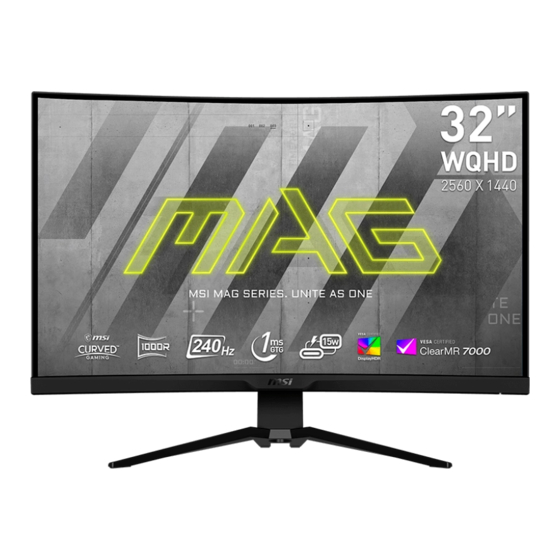 MSI MAG Serie Benutzerhandbuch