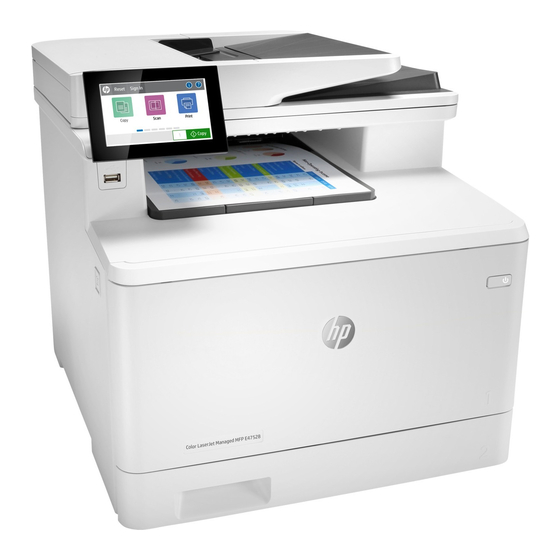 HP Color LaserJet Managed MFP E47528 Benutzerhandbuch