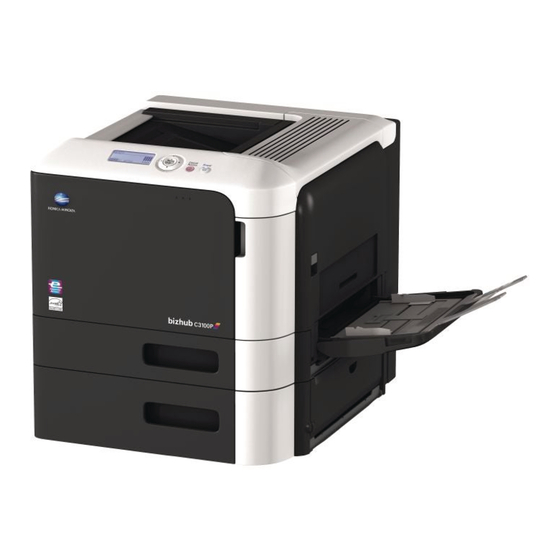 Konica Minolta bizhub C3100P Einrichtungsanleitung