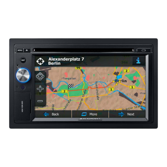Blaupunkt New York 800 Truck Bedienungsanleitung