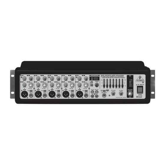 Behringer EUROPOWER PMH518M Bedienungsanleitung