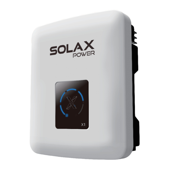 SolaX Power X1-2.5-S-N Handbücher