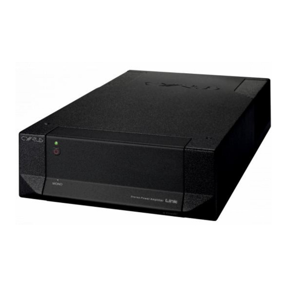 Cyrus Power series Gebrauchsanleitung