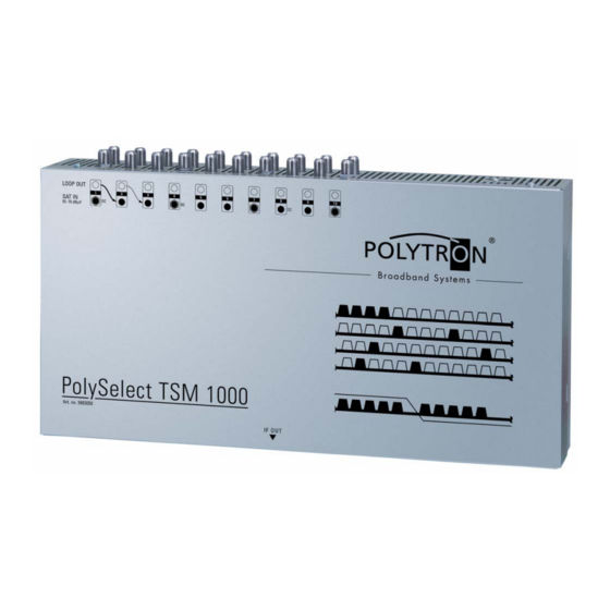 Polytron PolySelect TSM 1000 Bedienungsanleitung