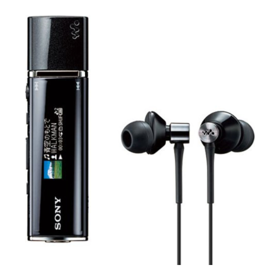 Sony Walkman NW-E015 Kurzanleitung