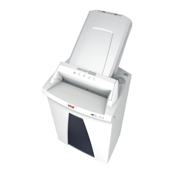 HSM SECURIO AF 300 Betriebsanleitung