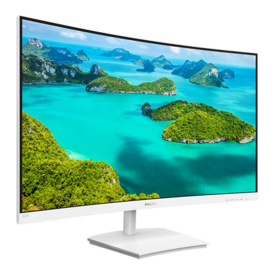 Philips E Line 322E1 Bedienungsanleitung