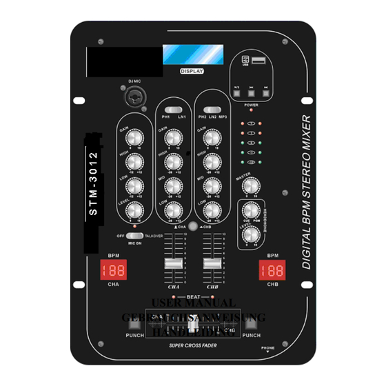 Skytec STM-3012 Gebrauchsanweisung
