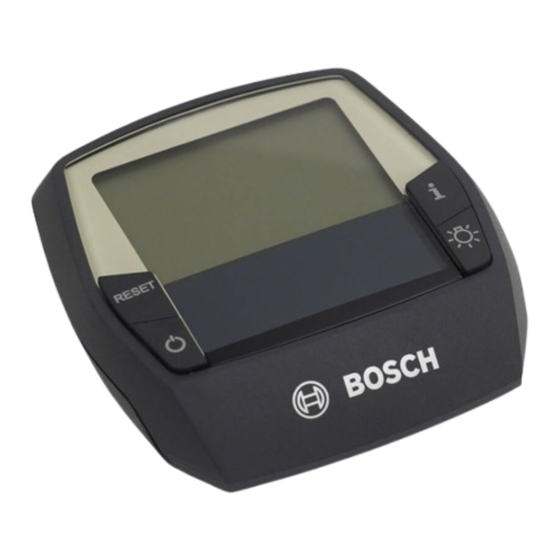 Bosch Performance Line 4e gen Intuvia Gebrauchsanweisung