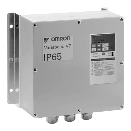 Omron VARISPEED V7 IP65 Schnellstartanleitung