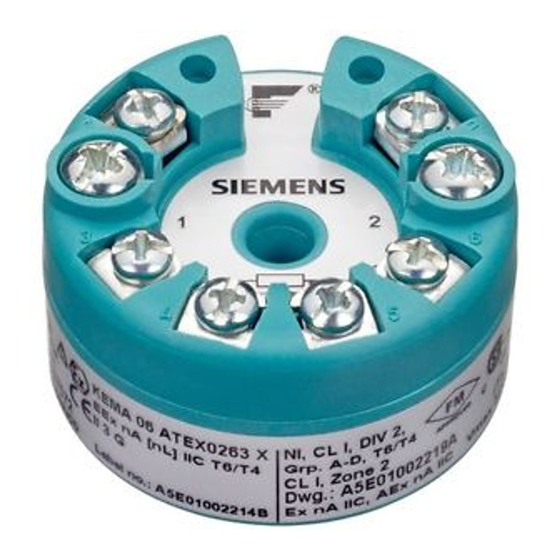 Siemens SITRANS TH400 Betriebsanleitung