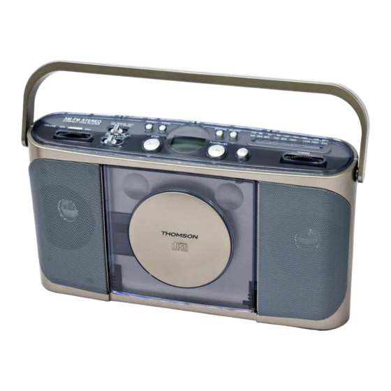 THOMSON RCD180 Bedienungsanleitung