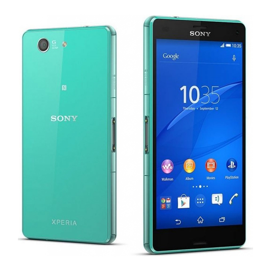 Sony Xperia Z3 Compact Bedienungsanleitung