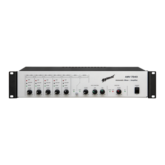 Axxent AMV-7240 Bedienungsanleitung