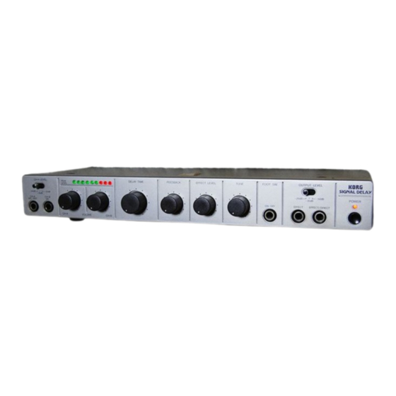 Korg SD-200 Bedienungsanleitung