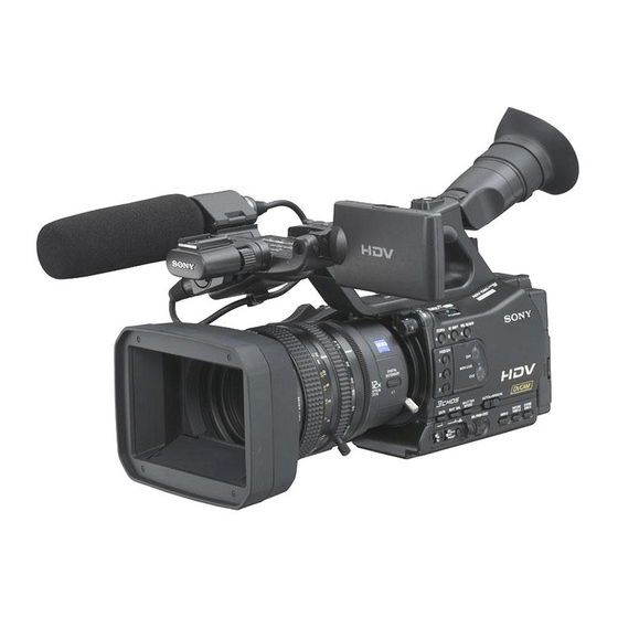 Sony HVR-Z7E Bedienungsanleitung