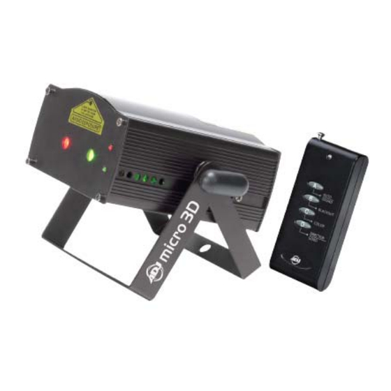 ADJ micro 3D Bedienungsanleitung