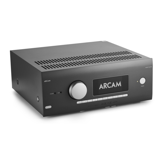 Arcam AVR5 Schnellstartanleitung