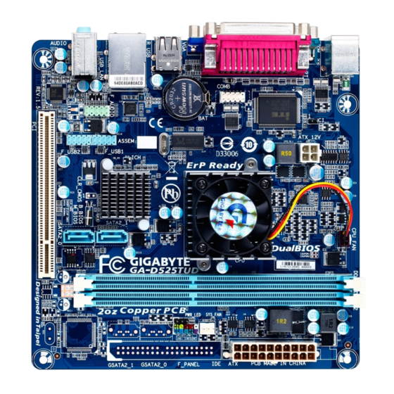 Gigabyte GA-D525TUD Benutzerhandbuch