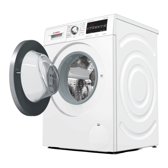 Bosch WVG30442EU Gebrauchs- Und Aufstellanleitung