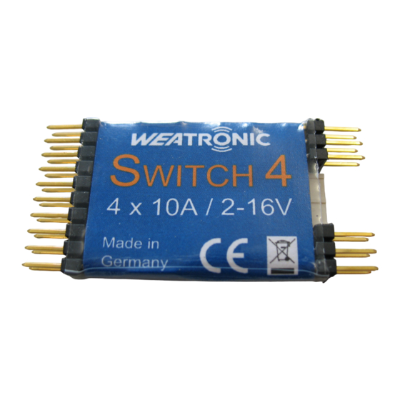 Weatronic Switch 4 Anleitung