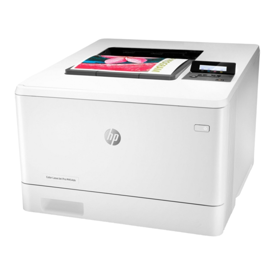 HP Color LaserJet Pro M454 Benutzerhandbuch