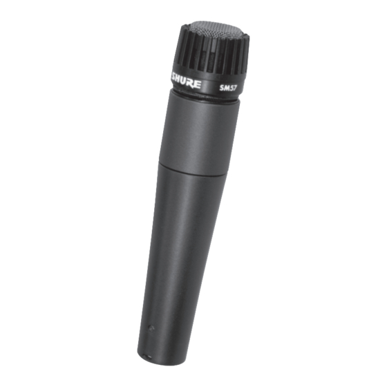 Shure SM57-X2U Bedienungsanleitung