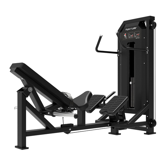 Tunturi V HIP THRUST Bedienungsanleitung