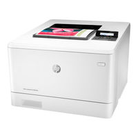 HP Color LaserJet Pro M454 Handbuch Für Die Inbetriebnahme