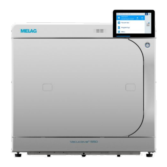 MELAG Vacuclave 550 Technisches Handbuch