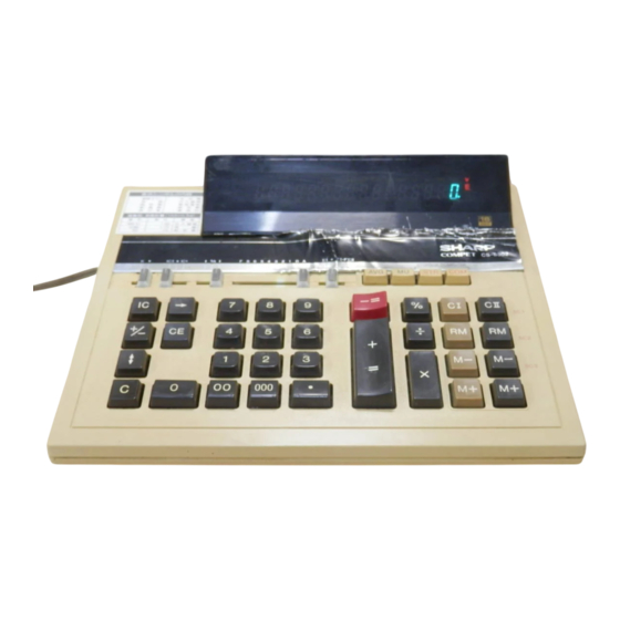 Sharp CS-6302 Bedienungsanleitung