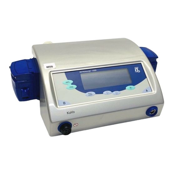 KaVo INTRAsurg 1000 Gebrauchsanweisung
