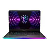 MSI Raider GE67 HX 12UHS-026 Bedienungsanleitung