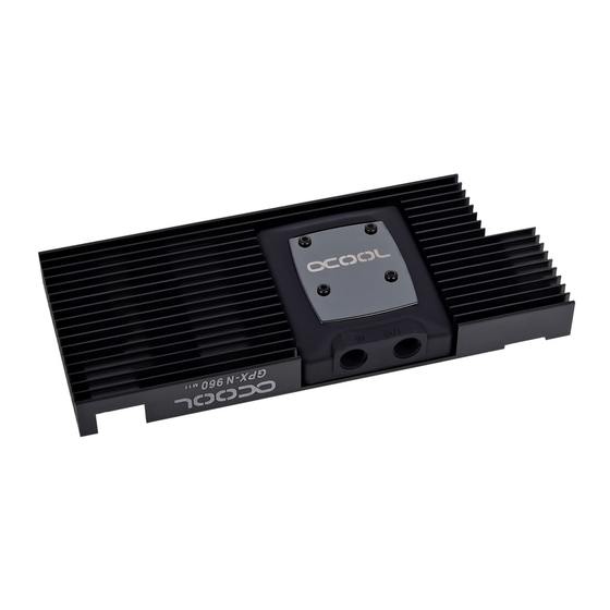 Alphacool GPX-N 960-M11 Anleitung