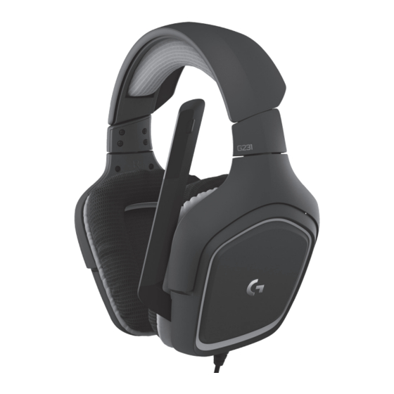Logitech G231 PRODIGY Installationsanleitung