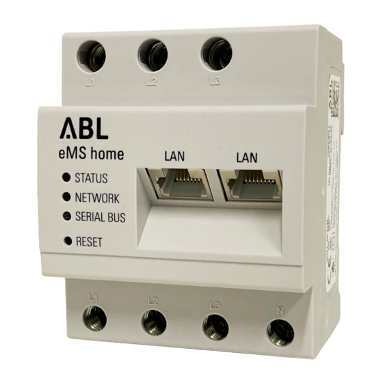 ABL eMS home Benutzerhandbuch