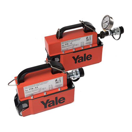 Yale PYB-0,6 Bedienungsanleitung