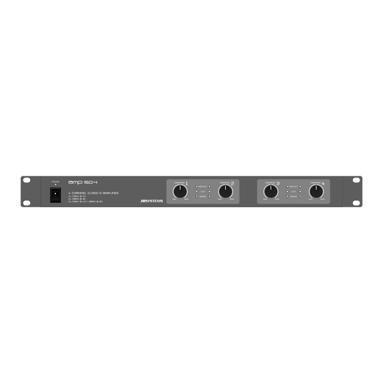 JB Systems amp 150.4 Bedienungsanleitung