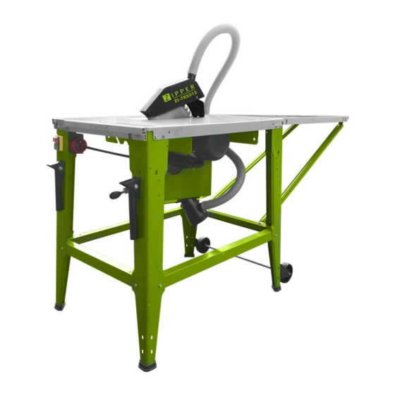 Zipper Maschinen ZI-TKS315 400V Betriebsanleitung