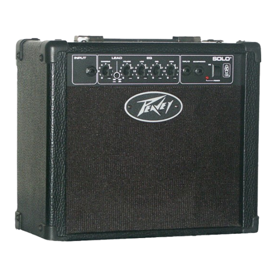 Peavey Solo Bedienungsanleitung
