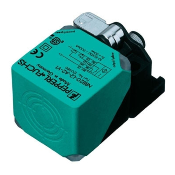 Pepperl+Fuchs NBB20-L2-E2-V1-3G-3D Betriebsanleitung