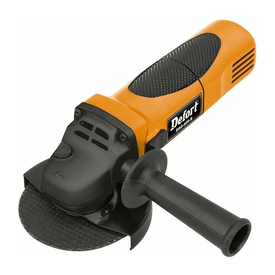 Defort DAG-600-B Bedienungsanleitung