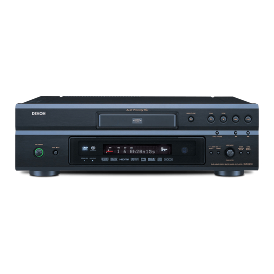 Denon DVD-3910 Bedienungsanleitung