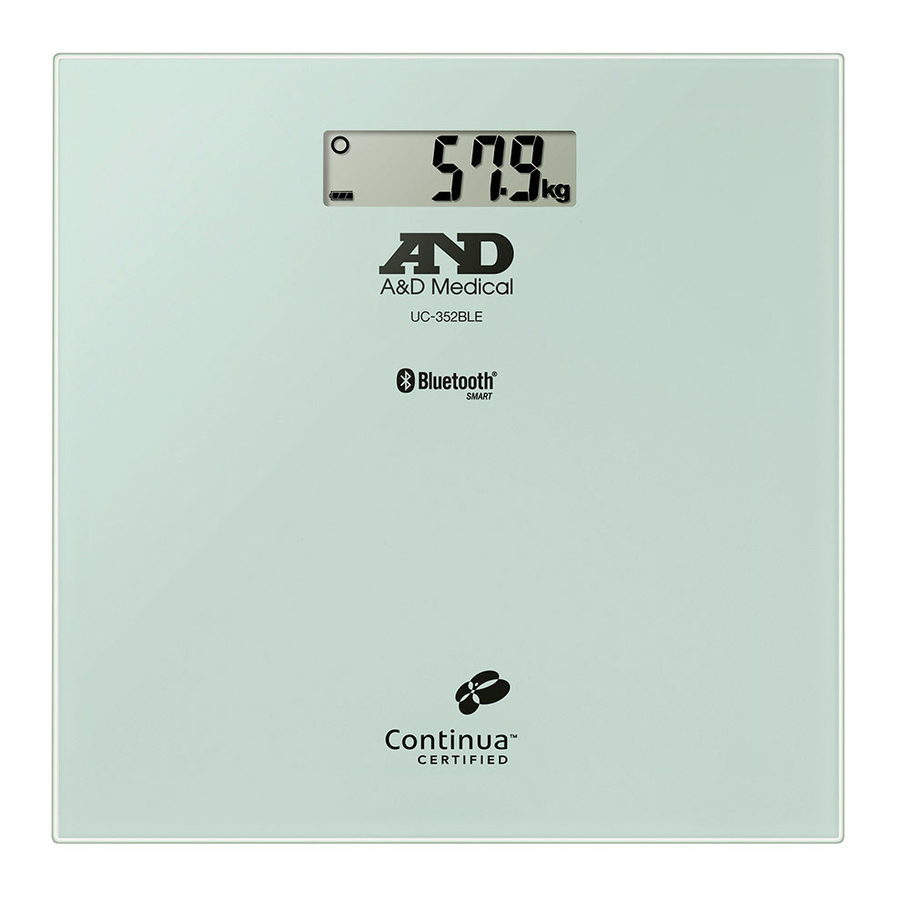 A&D Medical UC-352BLE Bedienungsanleitung