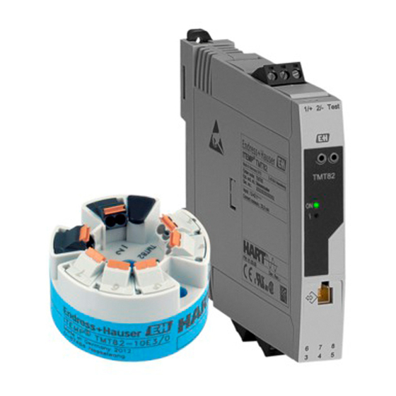 Endress+Hauser iTEMP TMT82 Kurzanleitung