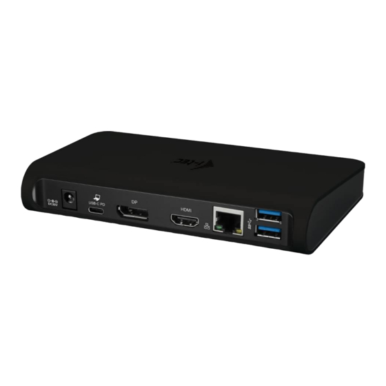i-tec USB-C Dual Display MST Docking Station Gebrauchsanweisung