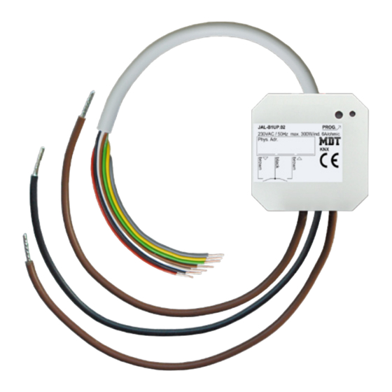 MDT Technologies JAL-B1UP.02 Betriebsanleitung