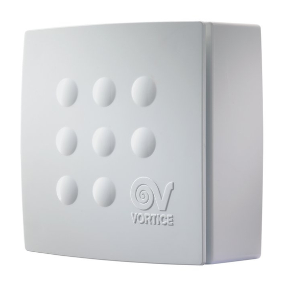Vortice VORT QUADRO MEDIO Betriebsanleitung