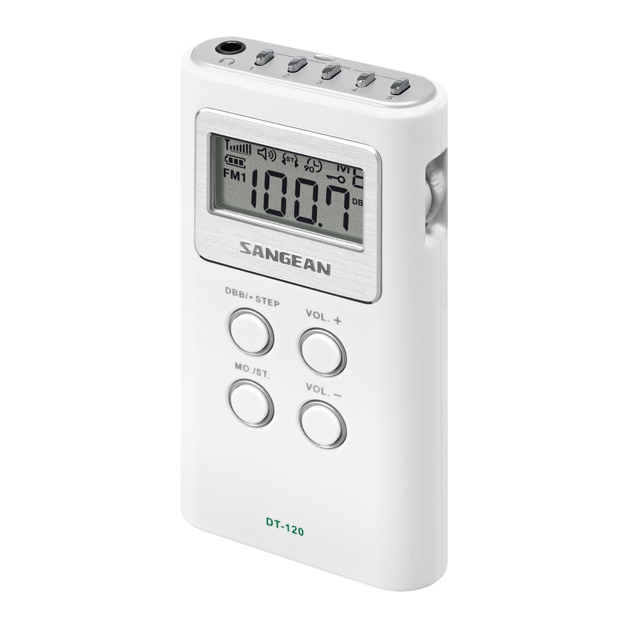 Sangean DT-120 Handbuch